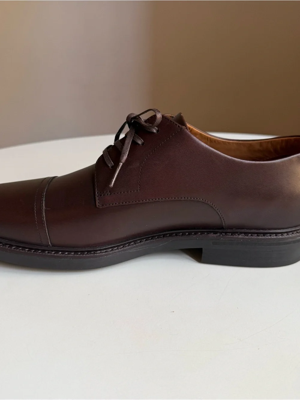 Polo Ralph Lauren Men’s Asher Captoe Oxfords Brown Leather Dress Shoes US 11
